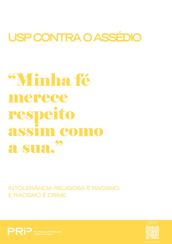 Minha fé merece respeito assim como a sua