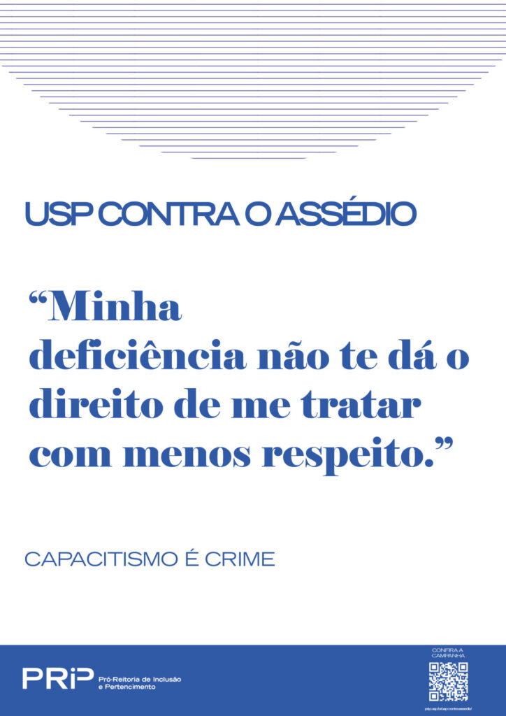 Minha deficiência não te dá o direito de me tratar com menos respeito