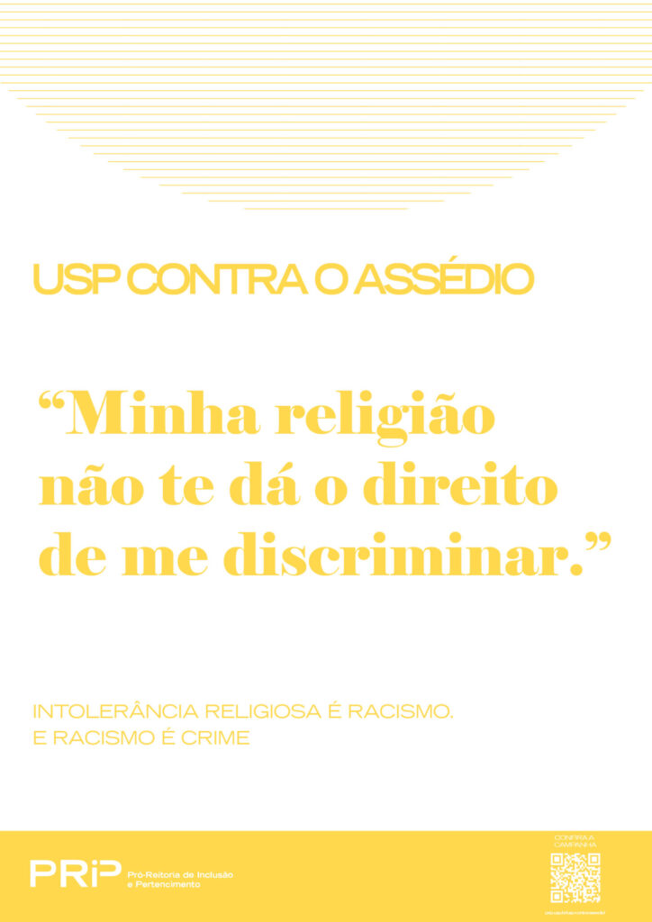 Minha religião não te dá o direito de me discriminar.