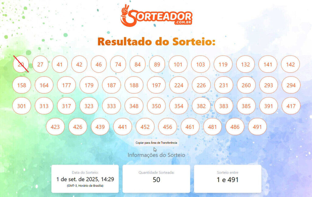 Sorteio 01